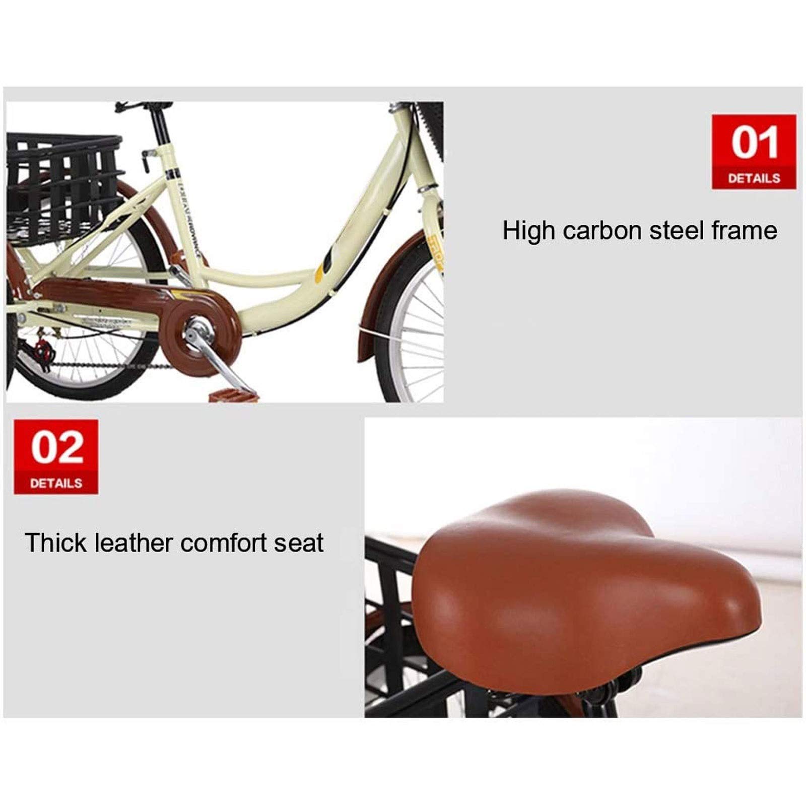 Amazon | 3輪大人用三輪車 7スピード大人用トライク 20インチ 3輪